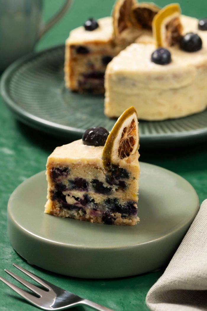 Nuss - Pastel de Limón y Blueberries - Sin Gluten, Sin Lactosa, Sin Azucar, Sin Nueces